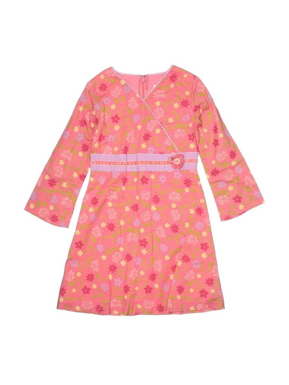 American Girl of the Year GOTY Meet Chrissa Pink Flower Print Dress Size 8